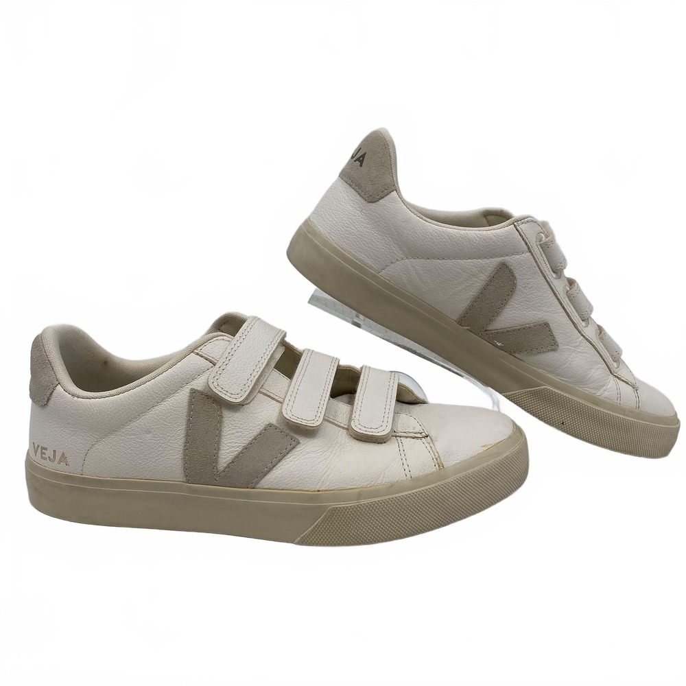 Veja White Gray Sneakers Velcro Closure | Womens 11